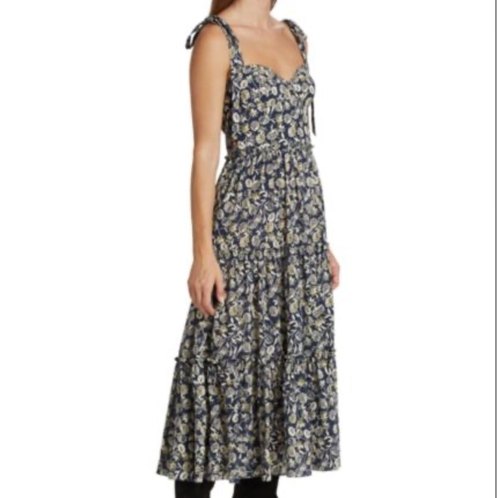 Westside Rory Thai shoulder floral, midi dress